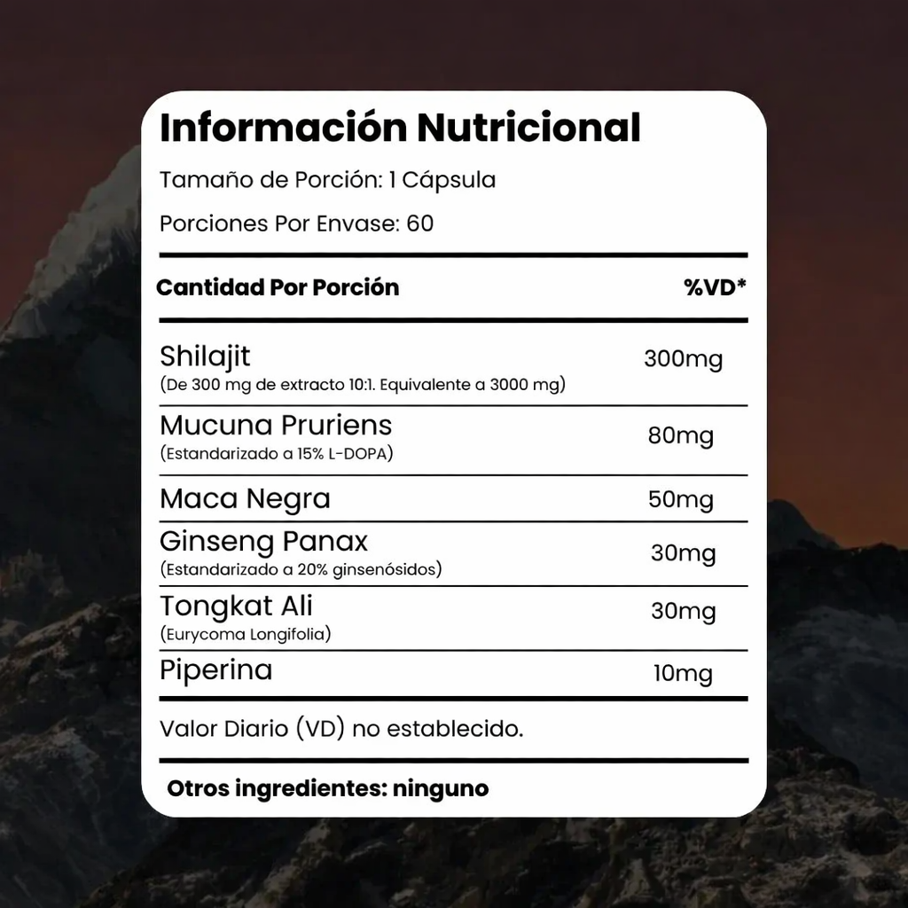 Shilajit 6 en 1™ Premium – Energía, Fuerza y Vitalidad Natural