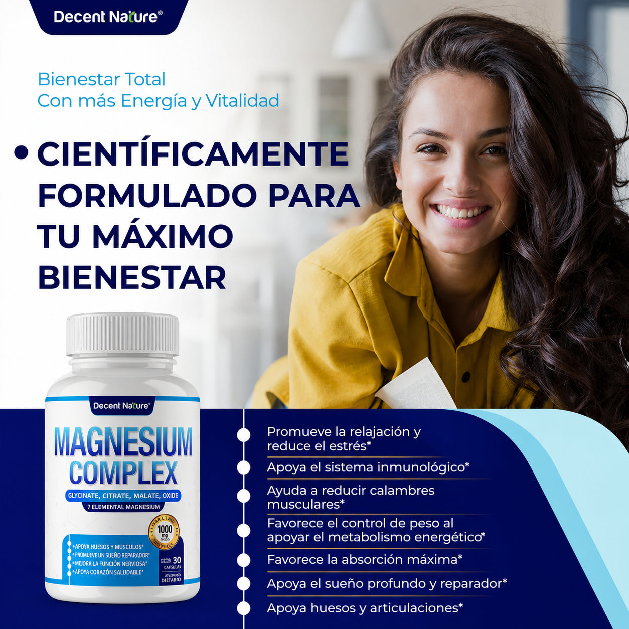 Decent Nature® Magnesium Complex 7 en 1