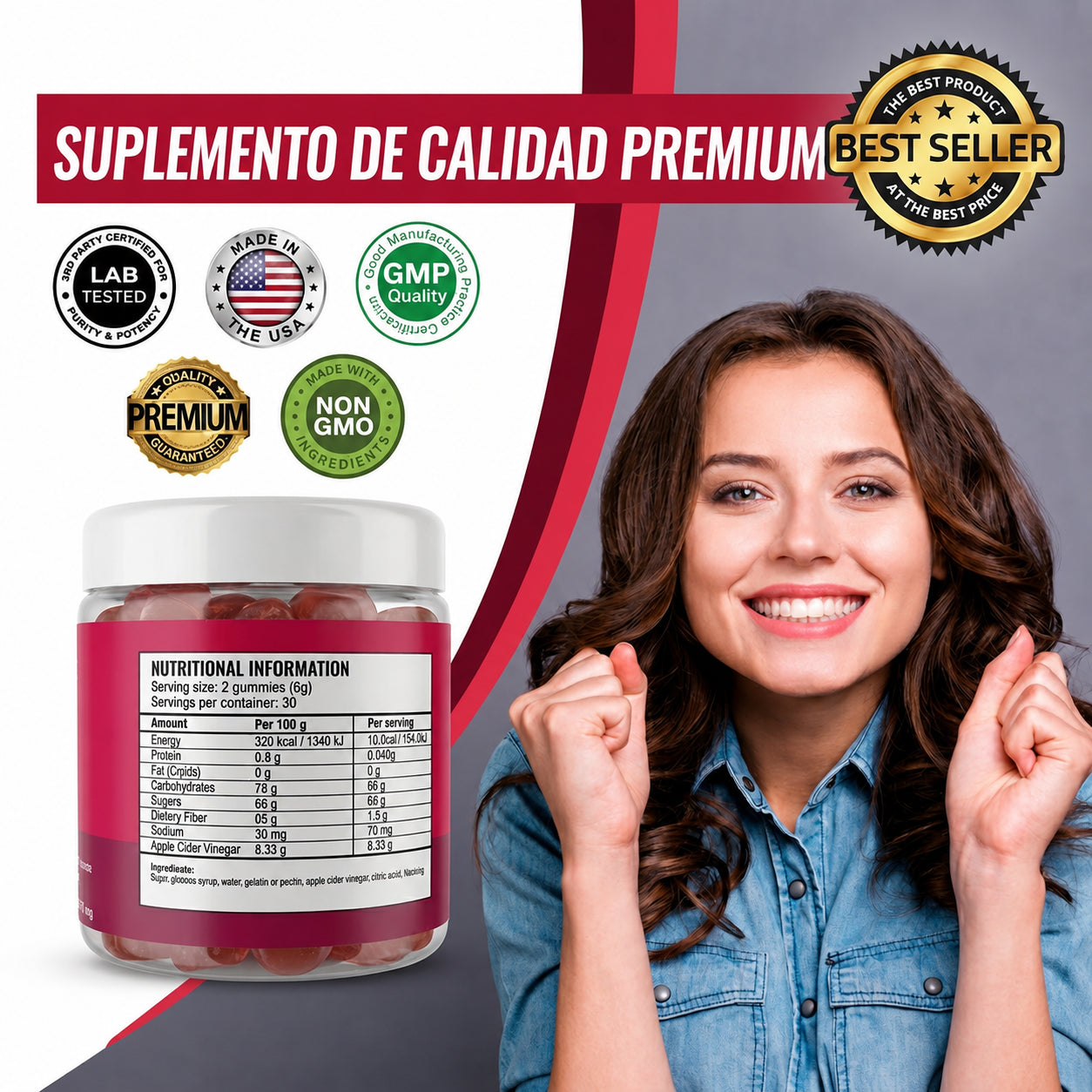 Vital Gummies® – Gomitas de Vinagre de Manzana