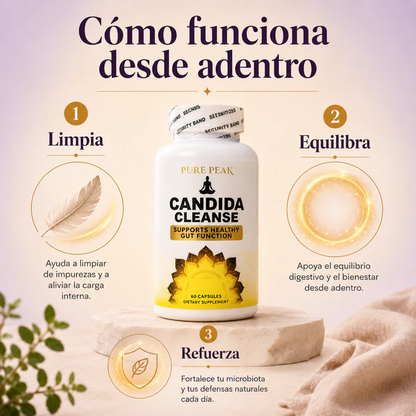 Pure Peak® Candida Cleanse - Suplemento para la Salud Intestinal