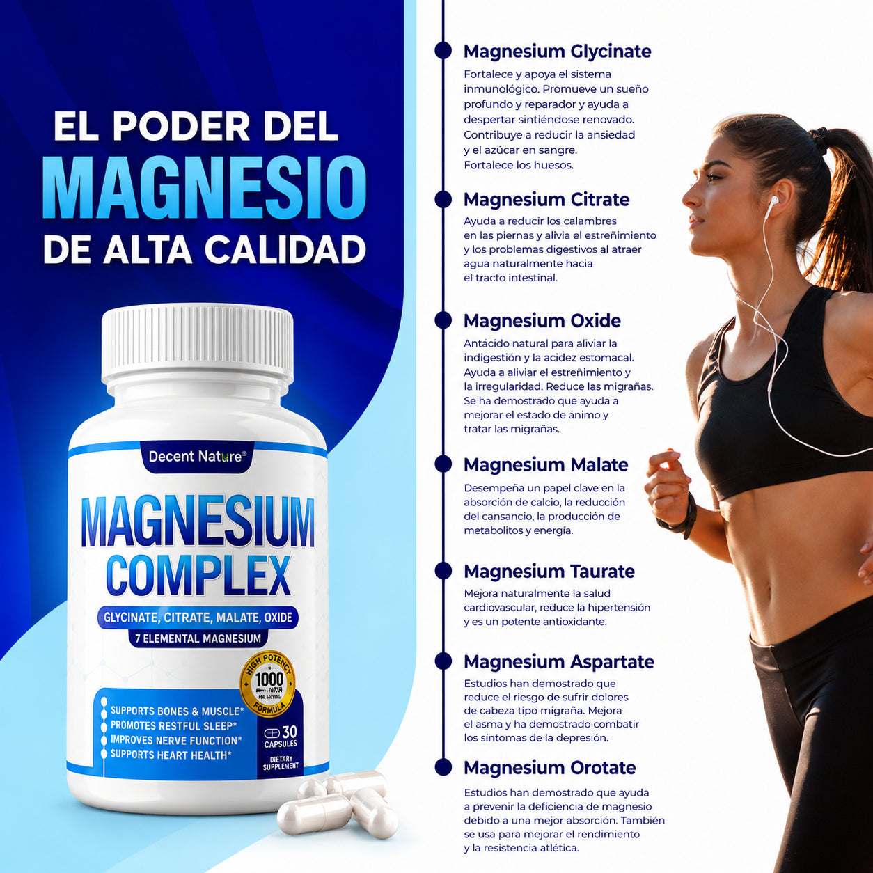 Decent Nature® Magnesium Complex 7 en 1