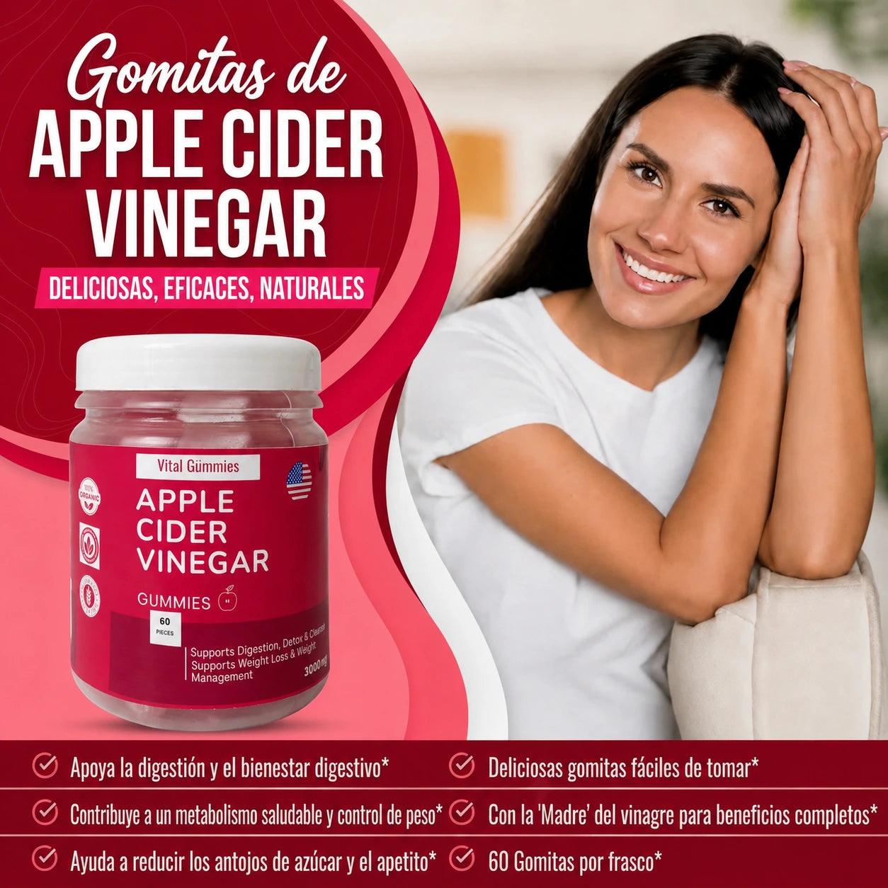 Vital Gummies® – Gomitas de Vinagre de Manzana