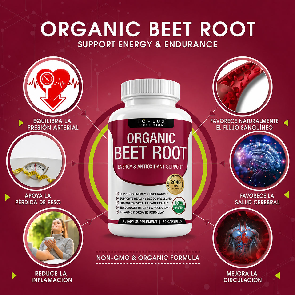 Toplux Nutrition® Organic Beet Root