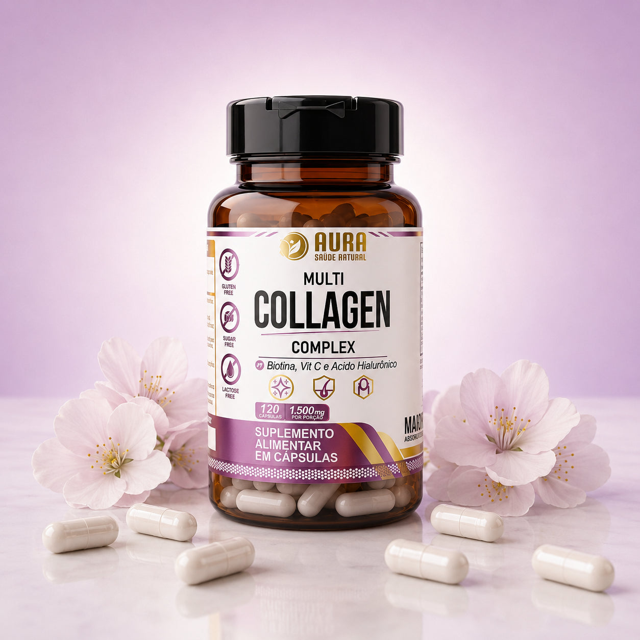 AURA® Multicollagen Complex - 120 Cápsulas
