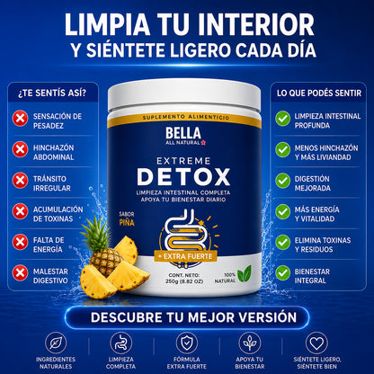 Bella All Natural® Extreme Detox Cleanse - Sabor Piña