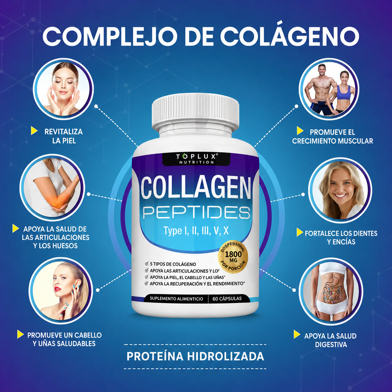 Toplux Nutrition® Collagen Peptides Hidrolizado Original