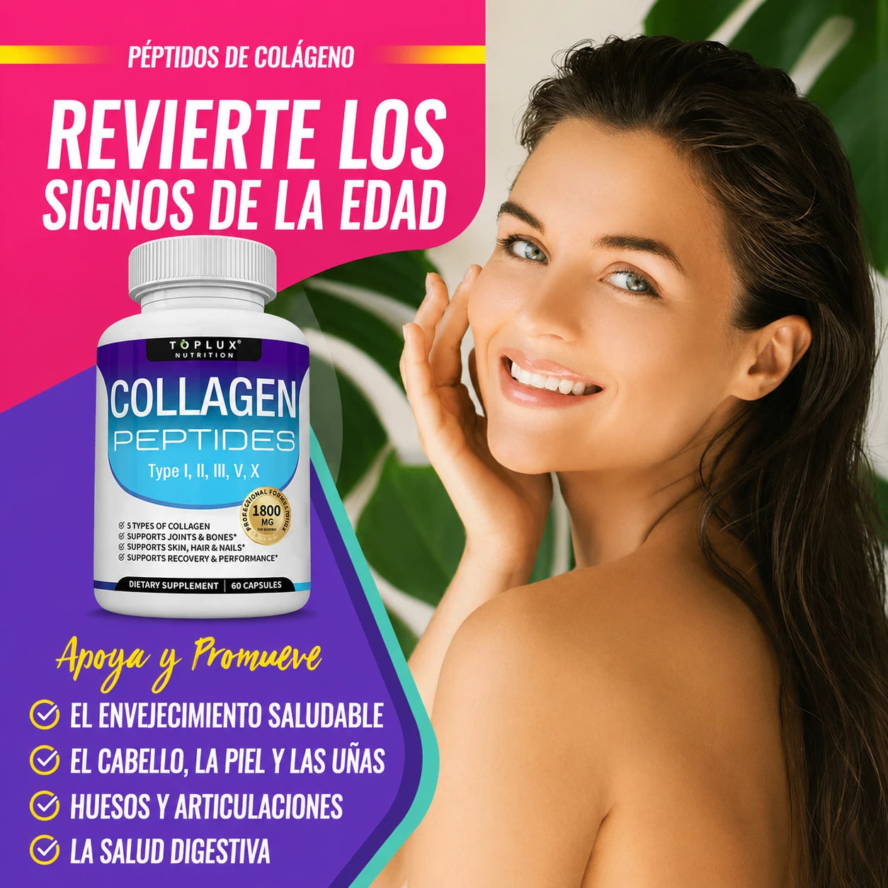 Toplux Nutrition® Collagen Peptides Hidrolizado Original