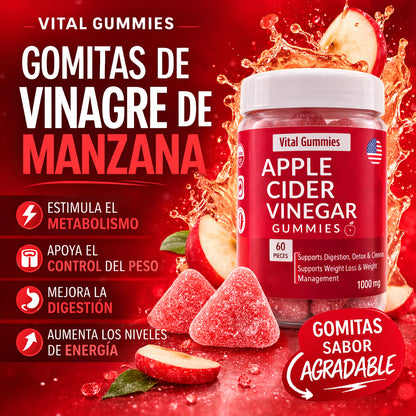 Vital Gummies® – Gomitas de Vinagre de Manzana Americano
